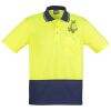 Unisex Hi Vis Basic Spliced Polo - Short Sleeve Thumbnail