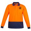 Unisex Hi Vis Basic Spliced Polo - Long Sleeve Thumbnail