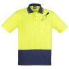 Unisex Hi Vis Basic Spliced Polo - Short Sleeve Thumbnail