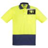 Unisex Hi Vis Basic Spliced Polo - Short Sleeve Thumbnail